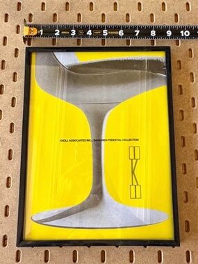Framed 9x11" Knoll Associates Saarinen Pedestal Chair Poster Print